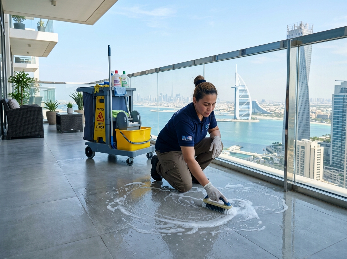 Balcony cleaning