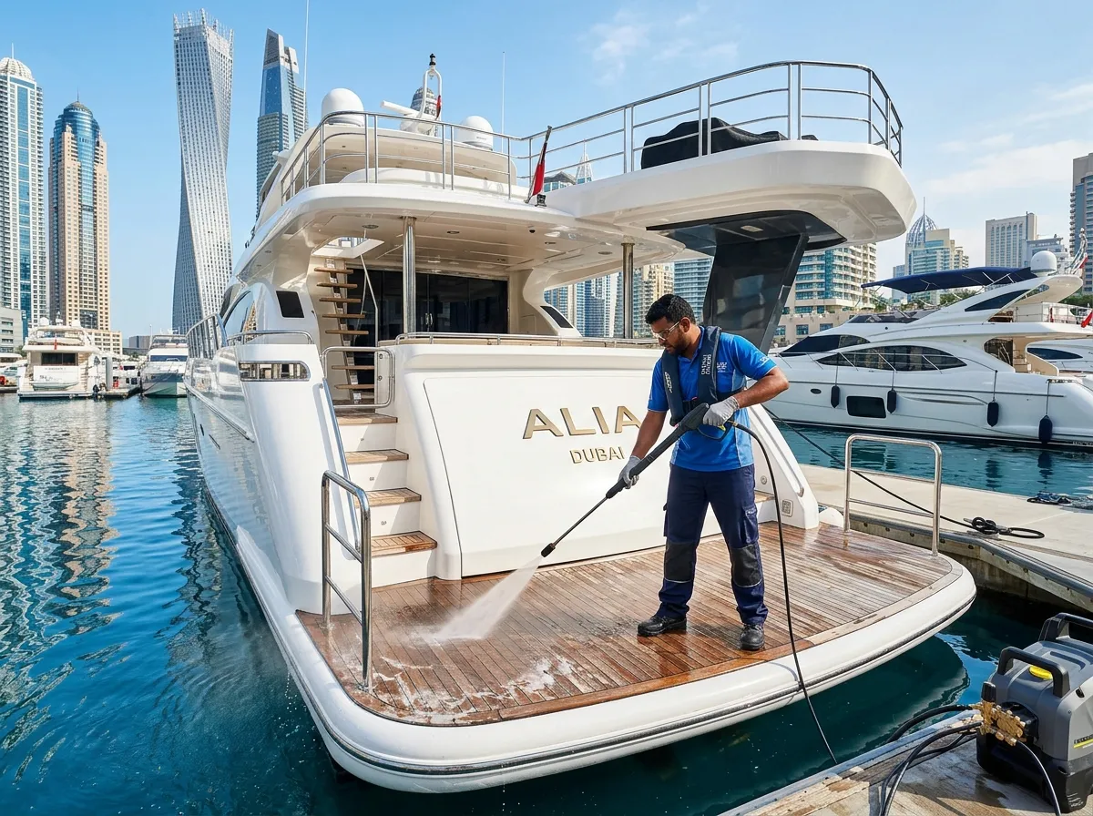 Boat Exterior Cleaning