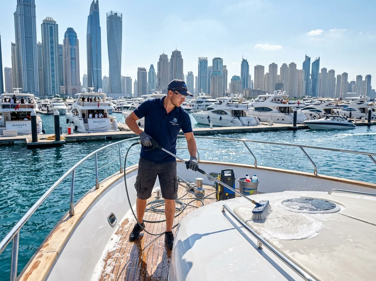 Boat cleaning dubai