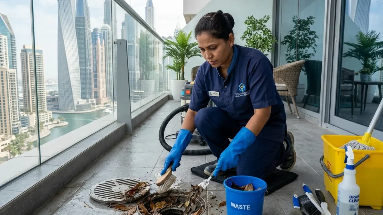 Balcony Drain Cleaning