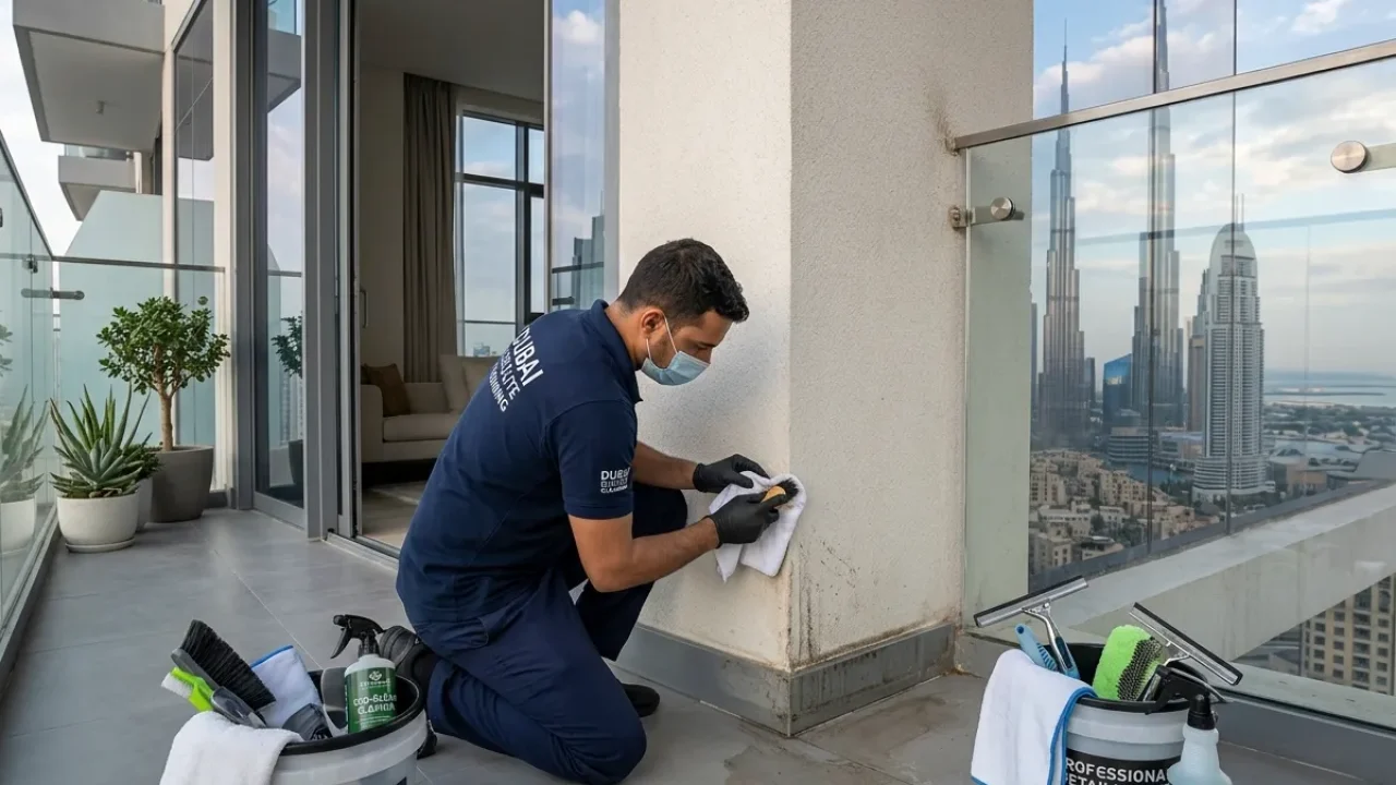 Balcony Wall & Corner Cleaning